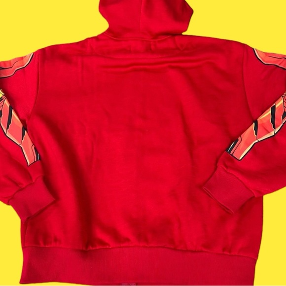 Mens Marvel Iron Man Full Zip Full Mask Costume Hoodie - Size L - Picture 3 of 8
